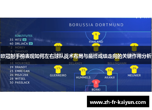 欧冠射手榜表现如何左右球队战术布局与最终成绩走向的关键作用分析